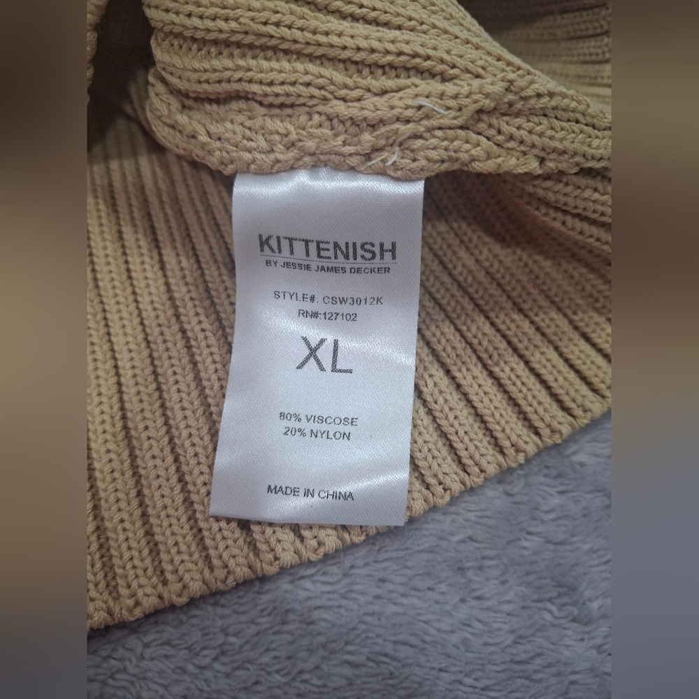 Kittenish Tan Ribbed Tank Top - Picture 6 of 6